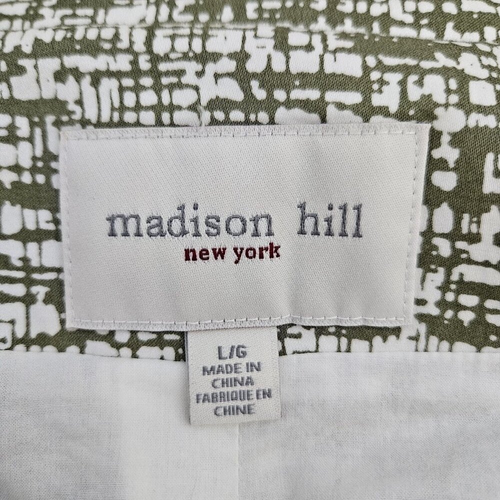 Womens Sz Large Madison Hill New York Jacket Womens Olive Green Boho Cottage - Picture 10 of 16